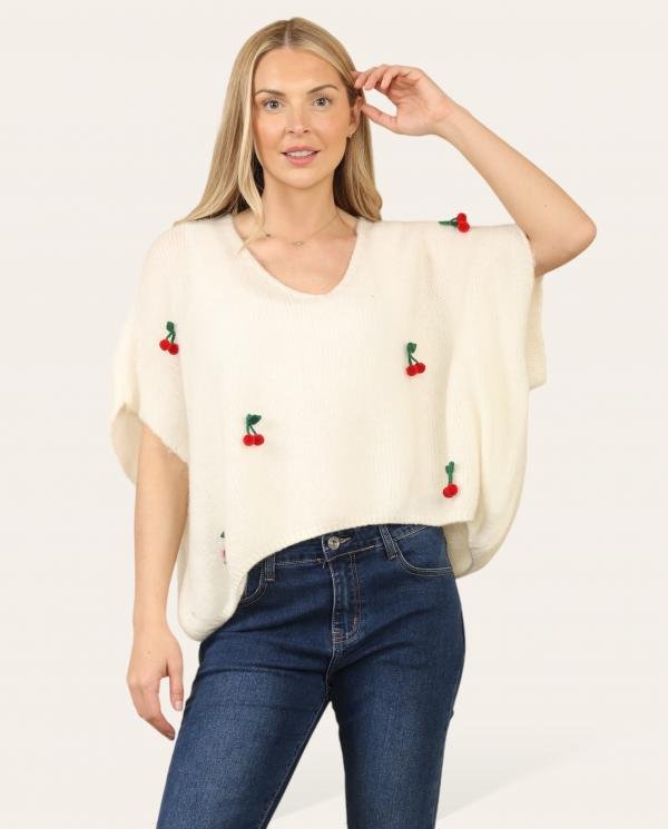 Appliqué Cherry Mohair Tank Top - Terminal 1 Clothing