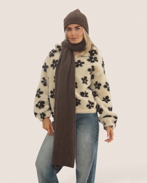 Baby Alpaca Ribbed Scarf - Terminal 1 Clothing