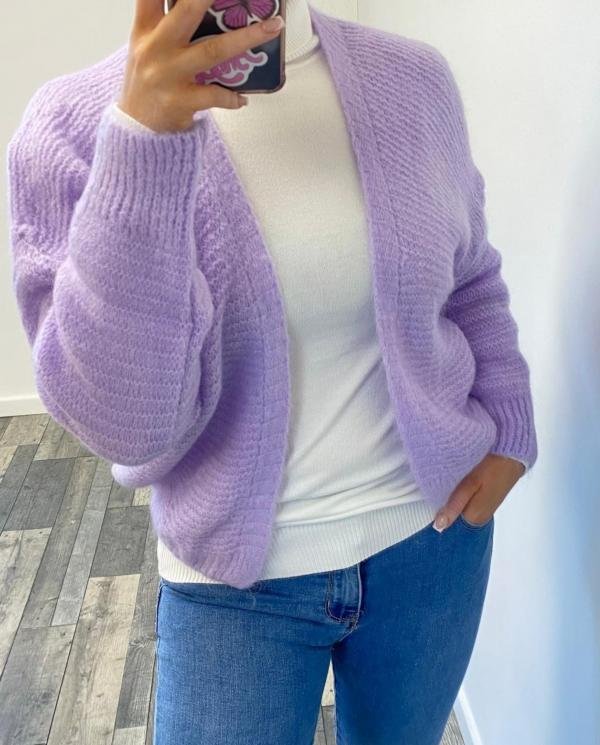 Batwing Sleeve Mohair Cardigan (Natural Fibres) - Terminal 1 Clothing