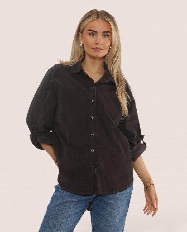 Corduroy Button Through Shirt - Terminal 1 Clothing