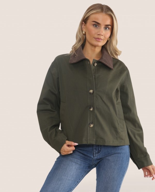 Corduroy Collar Heavy Cotton Jacket - Terminal 1 Clothing