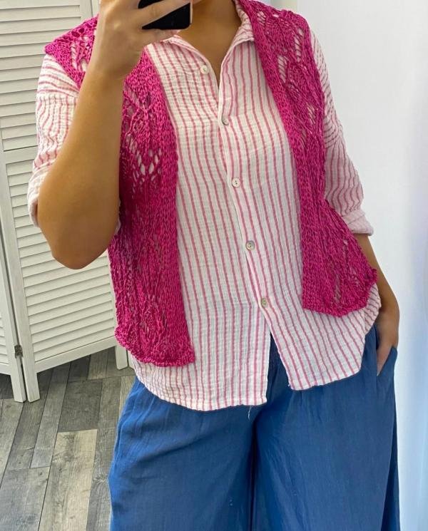 Crotchet Knit Waistcoat - Terminal 1 Clothing