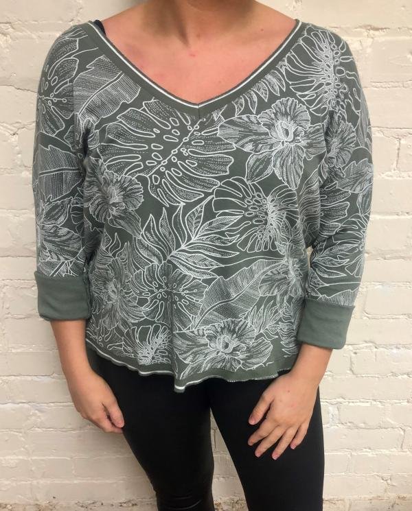 Floral Jersey Top - Terminal 1 Clothing