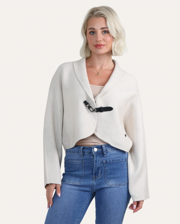 Knitted Clasp Detail Bolero - Terminal 1 Clothing