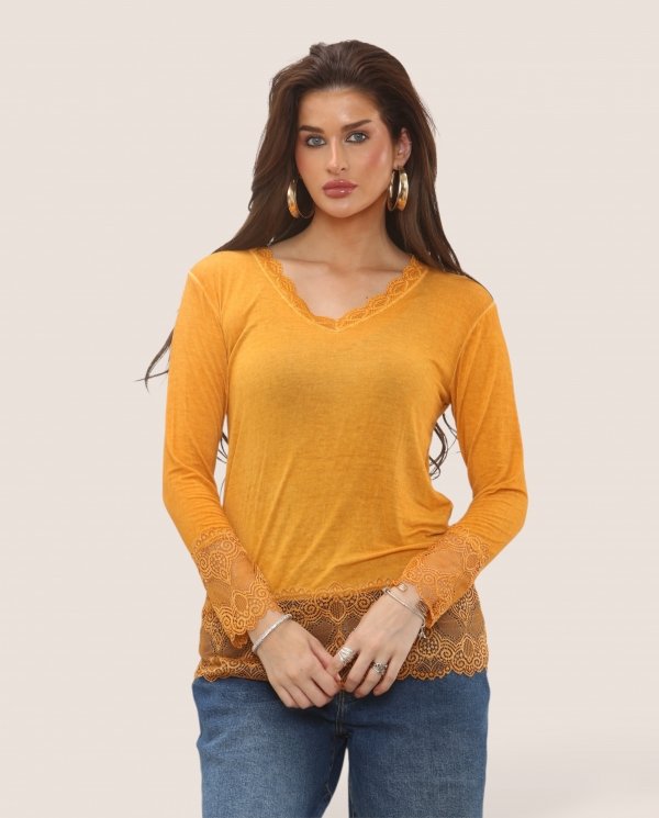 Lace Trim Layering Top - Terminal 1 Clothing