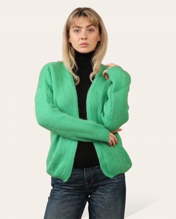 Mohair Mix Open Front Cardigan - Terminal 1 Clothing