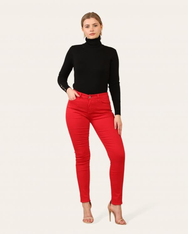 Red Skinny Jeans - Terminal 1 Clothing