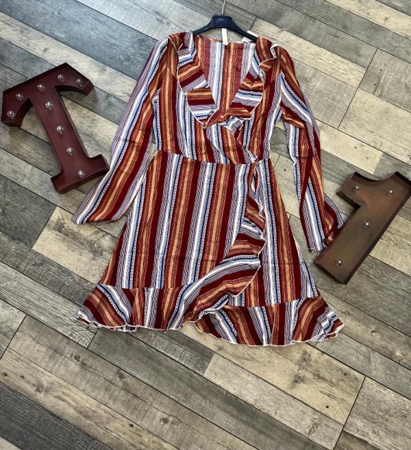 STELLA MORGAN Stripey Tea Dress - Terminal 1 Clothing