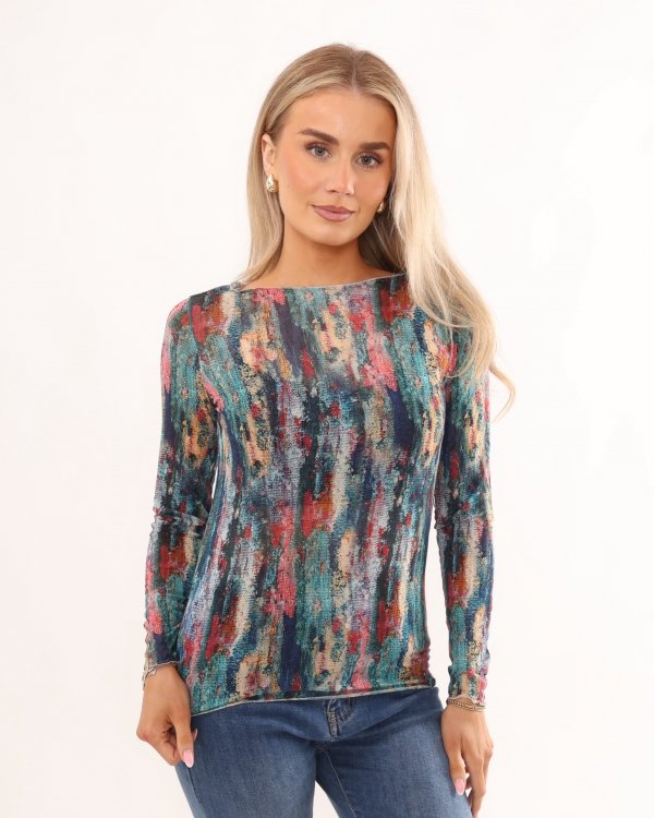 Super Soft Watercolour Cashmere Layering Top - Terminal 1 Clothing