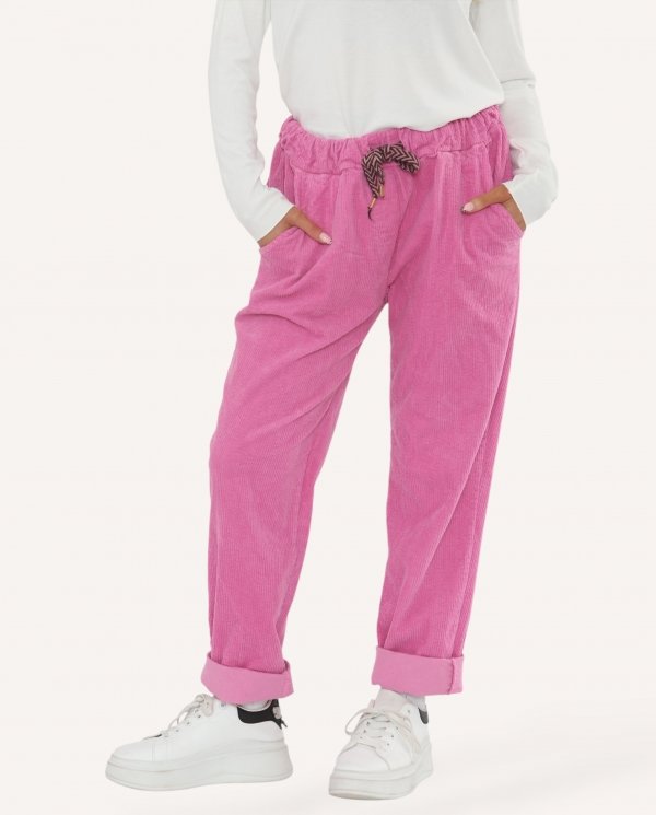 Thick Corduroy Drawstring Trousers - Terminal 1 Clothing